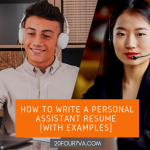 personal assistant resume - 20four7VA