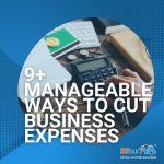 Featured image with the text 9 manageable ways to cut business expenses