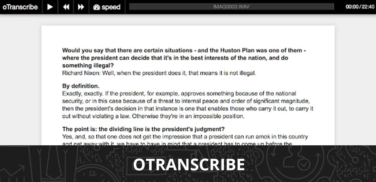 Free Productivity Apps in 2022 Otranscribe