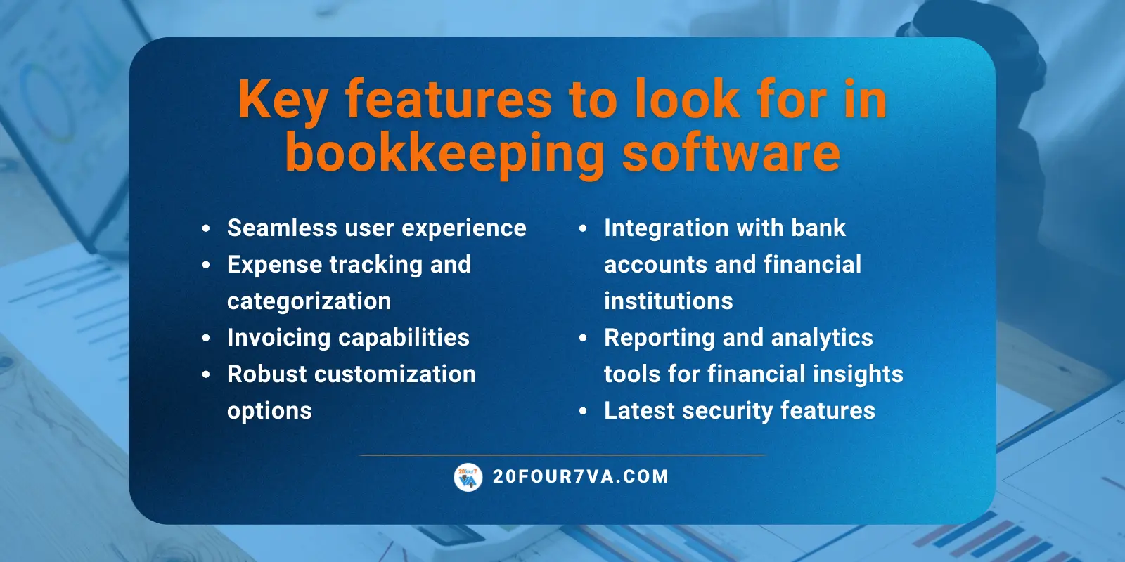 Key features to look for in bookkeeping software