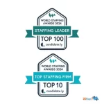 World staffing summit awards 2024 logos -20four7VA